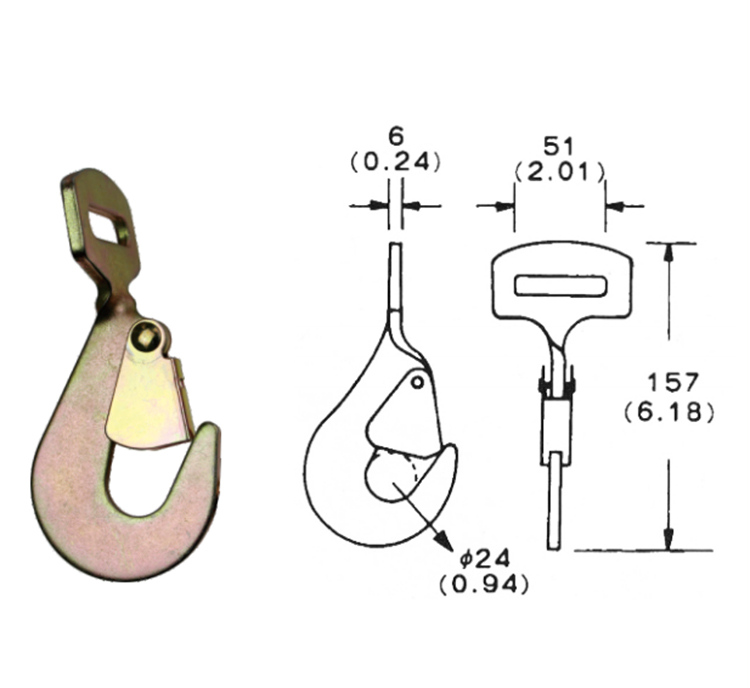 China Gold Supplier for Ratchet Tie Down Straps S-hooks - Hook-ZL3005-R – Jiawei